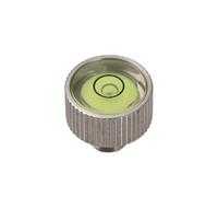 Nivel de burbuja con tornillo, modelo 1/4in, 1.3x1.3cm plateado