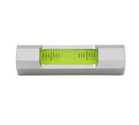 Nivel de burbuja de 0,02 mm/m de precisión, | Libélula compacta 85 x 20 x 20 mm con burbuja transparente, resistente nivelador de metal/plástico para ingeniería mecánica,