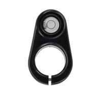 Nivel de burbuja de barra de centrado para poste de medición de 25 mm, carcasa redonda de aleación de aluminio con vial de aro de plástico, compatible con varillas de montaje GPS de fibra de carbono