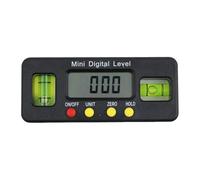 AWHAO Nivel de Burbuja Digital, Inclinómetro, Transportador Y ángulo para Construcción, 10cmx4.1cm