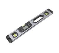 Nivel de burbuja digital, lectura de 0,01°, bloqueo de datos, pantalla retroiluminada, herramienta electrónica de nivel de burbuja para la técnica (negro)