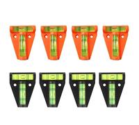 Nivel De Burbuja En Forma De T De 8 Piezas, Mini Nivel De Burbuja, Dispositivo Para Vehículos Recreativos, Nivel De Burbuja Para Vehículos Recreativos, Nivel De Burbuja Portátil (Negro, Naranja)