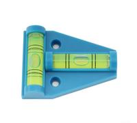 Nivel de burbuja en forma de T magnético de 2 vías para espíritu para planitud Visibilidad brillante para pared de azulejos para caravana para instalación de autocaravanas (azul)