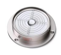 Nivel De Burbuja Grande, 90mm diámetro, Grados, Nivel Superficie, Carcasa De Metal, Ojo De Buey, Ampolla, Redondo Transparente