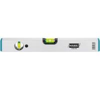 Nivel de burbuja HAZET 2154-80 I Nivel de burbuja anodizado, 80 cm de longitud con taladro y gran precisión de medición, frascos de bloque de vidrio acrílico a prueba de roturas