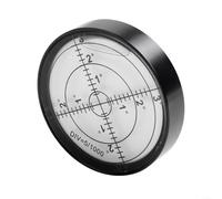 Nivel de burbuja horizontal de metal de alto rendimiento diseñado para una precisión óptima 1 pieza, 60 mm (A)