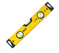 Nivel de burbuja magnético de aluminio a prueba de golpes, alta visibilidad, 3 viales, 1 unidad(A-Yellow 300mm)