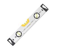 Nivel de burbuja magnético torpedo de 1 pieza con 3 viales de aluminio a prueba de golpes. Nivel de burbuja de medición.(300mm)