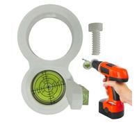 Nivel de burbuja para agujeros - como ayuda de medición para taladros eléctricos | Accesorio para la guía de agujeros para la pared, marco de fotos, tuberías, mejora del hogar, construcción y