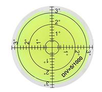 Nivel de burbuja redondo, Nivel de Burbuja de Espíritu, Herramienta de medición de 60 mm de diámetro Burbuja de nivel redondo con escala para equilibrio de plataforma de cámara