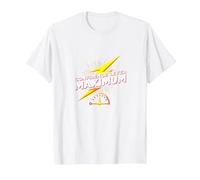 Nivel de Confianza: Perno de Rayo de energía Big Ween máximo Camiseta, Hombre, Blanco, 3XL