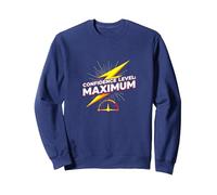 Nivel de Confianza: Perno de Rayo de energía Big Ween máximo Sudadera, Unisex para Adultos, Azul Marino, XL