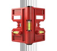 Nivel de esquina | Utensilio magnético plegable ajustable, nivel de tubo de poste, para hogar, puerta, techo, construcción, muebles, montaje de pisos, encimeras, reparación de fijaciones al aire
