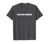Nivel de Icono alcanzado Camiseta, Hombre, Jaspeado Oscuro, M