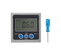 Nivel de pantalla digital 4x90 grados Buscador de ángulo electrónico magnético Transportador Inclinómetro Alta precisión Robusto Durable para construcción Carpintería Carpintería (Imán de una sola