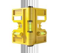 Nivel de poste de esquina: dispositivo de medición de columna de precisión plegable magnético ajustable con flexible de viales triples | Uso al aire de la instalación de la encimera del s