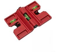 Nivel de poste de valla ajustable con correa de banda elástica para tubería de metal y madera de hormigón, herramienta de ángulo vertical horizontal de 90 grados de tres viales