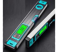 Nivel digital con pantalla LCD, buscador de ángulos magnético de 200/300/400 mm para construcción, inclinómetro con precisión de ± 0,05°, regla transportadora ABS (300 mm)