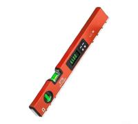 Nivel digital con pantalla LED inteligente, diseño magnético, precisión de ángulo 0.059, medición de 0.01%, precisión de aleación de aluminio, construcción para uso en construcción (400 mm)