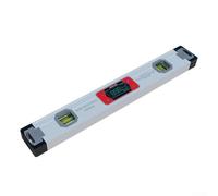 Nivel digital de 400 mm, inclinómetro de doble eje de aleación de aluminio con base magnética, notificación de señal para 0/30/45/60/90 grados, buscador de ángulo y medidor de pendiente