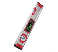 Nivel digital electrónico de aleación de aluminio con base magnética, pantalla digital HD resistente al agua y al polvo, medición de precisión de 0-90 ° con soporte de datos para ingeniería civil (400