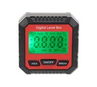 Nivel Digital - Inclinómetro Digital, Medidor de Ángulos, Regla Digital, Alta Precisión, Pantalla LCD Brillante, Base Magnética, Construcción y Carpintería, Negro