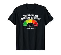 Nivel Divertido de cortisol para Estudiantes de Medicina de Tercer año Camiseta