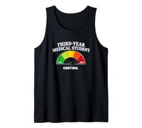 Nivel Divertido de cortisol para Estudiantes de Medicina de Tercer año Camiseta sin Mangas
