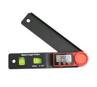 Nivel electrónico - Medidor de ángulo electrónico 0-200 grados, herramienta de transportador de regla de ángulo - Regla de herramienta de medición de detector digital claro multifuncional para dess