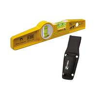 Stabila Nivel de burbuja 02511 81SM – Magnético, fundición ala de avión, 25 cm (funda)