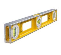 Stabila Nivel 83S fundición rectangular – doble plomo, 3 viales, 40 cm