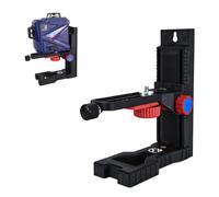 Nivel Láser Level Soporte Magnético Universal Multifuncional, con Perilla de Ajuste Fino para Altura, Roscas de 1/4" y 5/8", en Forma de L Adaptador
