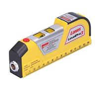 Nivel láser multipropósito, herramienta infrarroja de nivel de burbuja con regla de alta precisión Mini herramienta de nivel de burbuja Reglas de cinta láser para medir imágenes colgantes