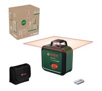 Nivel láser PLL 360-1 de Bosch (nivel láser de 360° autonivelante, precisión de ±0,4 mm/m, rango de trabajo de 12 m, función de pendiente, en caja de cartón para comercio electrónico)