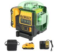 Nivel Láser Verde con Batería de Litio DEWALT DW089LG 2026 | 12 Líneas 3 Lados 360 ° Horizontal Vertical | Medición de Nivelación en Exteriores US Plug