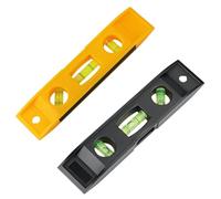 Nivel Magnético de Burbuja,2 Piezas Nivel Torpedo Base Iman Base Magnética,3 Burbujas (45° 90° 180°) para Trabajos de Bricolaje Multitarea