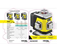 Nivel system laser krzyzowy cl4r 4x360 wi?zka czerwona