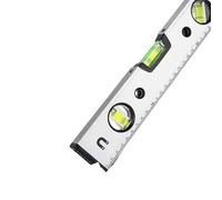 Nivel torpedo magnético de aluminio de 3 viales, herramienta de nivel de burbuja a prueba de golpes y alta visibilidad.(40cm)