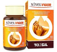 Nivel Vigor para Hombres y Mujeres | Maca y Ginseng + Azafrán + Arginina + Zinc | Aumenta la Energía y Vitalidad | Mejora el Rendimiento Físico y Mental | 40 Cápsulas | TONGIL