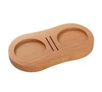 Nivelador a - Herramienta de distribución de 6,57 x 3,46 pulgadas, Tamper de expreso flexible, Alfombra de falsificación de madera de gran durabilidad | Soporte expreso portátil de madera, ant