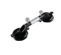 Nivelador de azulejos de gran formato con mango ergonómico y sellado al vacío para superficies de mármol granito y espejo (negro, 130 mm)