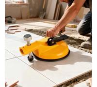 Nivelador de azulejos de pared de aleación de aluminio con súper ventosa de 118 mm, postes de dominadas de acero inoxidable y placa de acero gruesa para azulejos de gran formato, losas de mármol