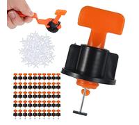 Nivelador de baldosas, Juego de espaciadores cuñas niveladoras azulejos 151 piezas for instalación en pisos y paredes