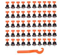Nivelador de baldosas para pisos, kits de sistemas de nivelación de baldosas, nivelador de baldosas de 50 piezas, sistema de nivelación de paredes para pisos, localizador, espaciador, suministros de c