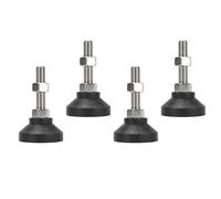 Nivelador de la Pierna de Silla Giratoria, 4 Pies de Nivel de Nivelación Ajustable con Hilo M12, Niveladores de la Mesa de Servicio Pesado para Sillas de Gabinetes, Herramientas