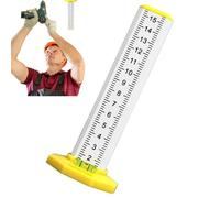 Nivelador - Herramienta De Nivelación Para Techos | Con Base Magnética Y Calibrador De Doble Uso, Regla De Precisión Para Marcado De Altura En Jardinería, Paredes, Suelo, Garaje, Hogar, Terreno Y