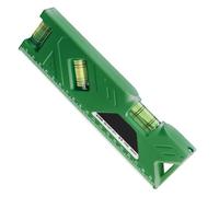 Nivelador magnético pequeño: calibre de de precisión de 9x3 cm, indicador de alineación compacto, herramienta de medición vertical horizontal, base magnética fuerte | Práctico nivel de carpint