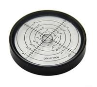 Nivelador Metálico 60x10mm para rango 0.1°-1° para ajuste Fino(A) | para acero inoxidable, medición precisa 0.1°, líquido para verde/, tamaño 60x10mm, carcasa negra