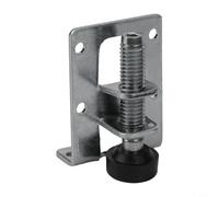 Niveladores ajustables de acero laminado en frío galvanizado a prueba de óxido para armario, mesa, gabinete, banco de trabajo, estantería, librería, tornillo hexagonal, ajuste de altura (B)