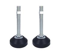 Niveladores Base de Goma, 2 Pcs M8 Patas Regulables para Muebles, Metal Roscadas Pie Nivelador, Fácilmente Ajustable Niveladores de Muebles, para Todo Tipo de Pies de Muebles, Estante(D40*M8*L60)